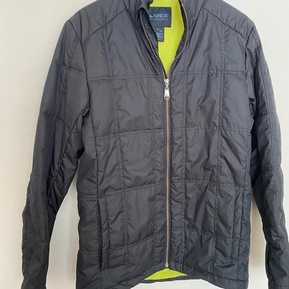 Ninox Boulder Co, quilted black Mens jacket size medium zip pockets EC - Picture 9 of 9
